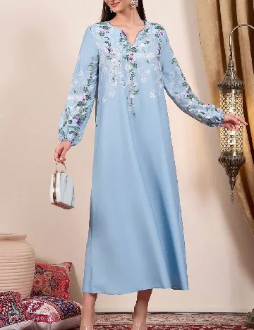 Rochie lunga SHEIN, albastru Albastru