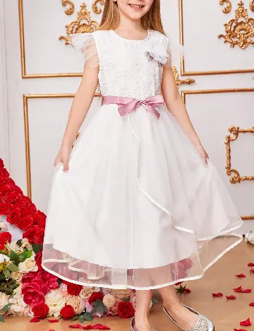 Rochie Shein Kids, alb Alb