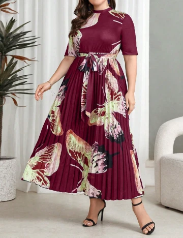 Rochie lunga SHEIN CURVE, rosu Rosu