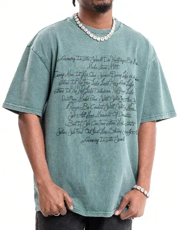Tricou SHEIN, verde Verde