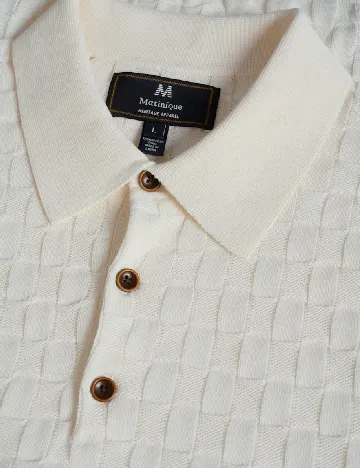 Tricou Matinique, ecru Alb