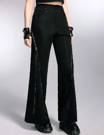 Pantaloni Romwe, negru Negru