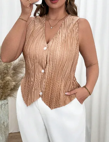 Bluza SHEIN CURVE, maro Maro