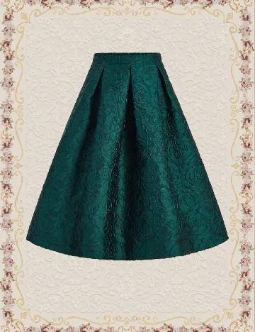 Fusta SHEIN CURVE, verde Verde