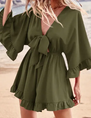 Rochie scurta SHEIN, verde Verde