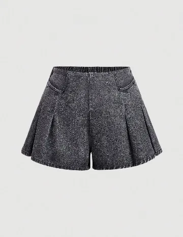 Pantaloni scurti SHEIN CURVE, gri Gri