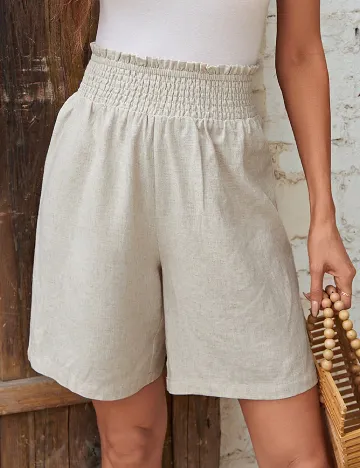 Pantaloni scurti Emery Rose, bej Crem