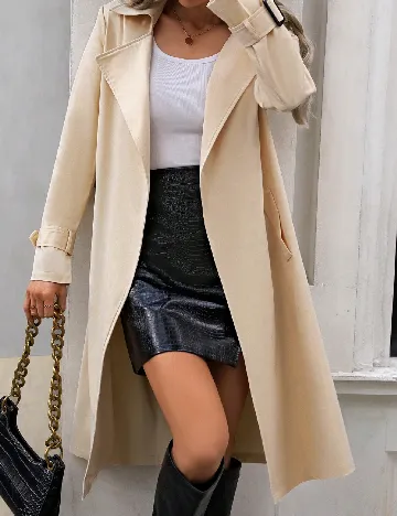 Trench SHEIN, crem Crem