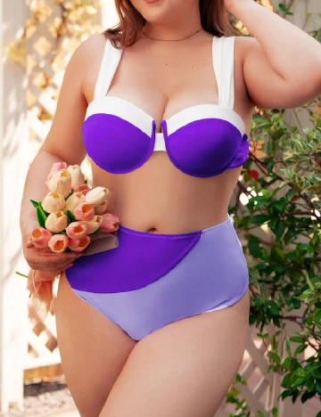 Costum de baie SHEIN CURVE, mov Mov