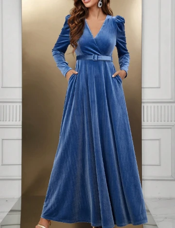 Rochie lunga SHEIN, albastru Albastru