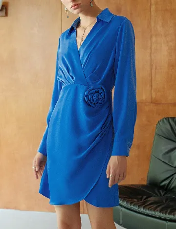 Rochie scurta SHEIN, albastru Albastru