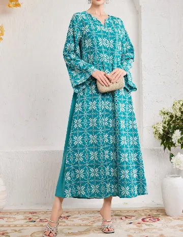 Rochie lunga SHEIN, turcoaz Albastru