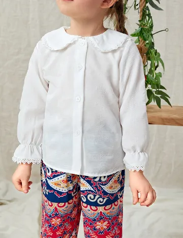 Camasa Shein Kids, alb Alb