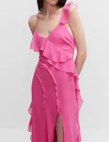 Rochie lunga Mango, roz Roz