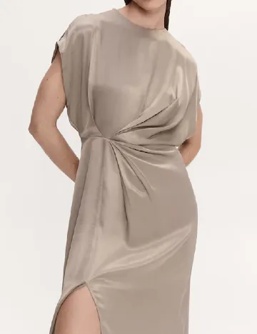 Rochie medie Mango, bej