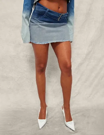 Fusta PRETTYLITTLETHING, albastru