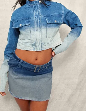 Fusta PRETTYLITTLETHING, albastru
