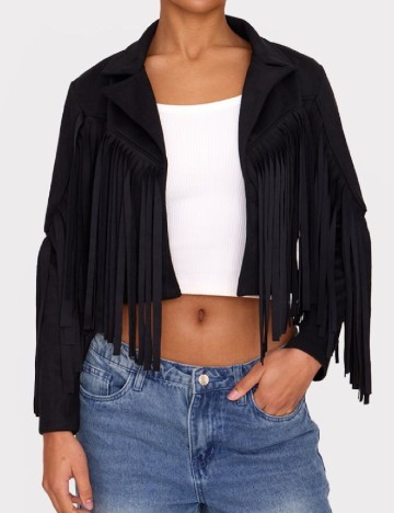 Jacheta PRETTYLITTLETHING, negru