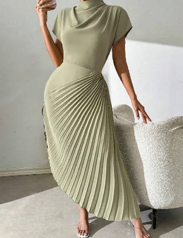 Rochie lunga SHEIN, verde Verde