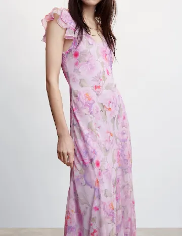 Rochie medie Mango, roz