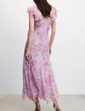Rochie medie Mango, roz