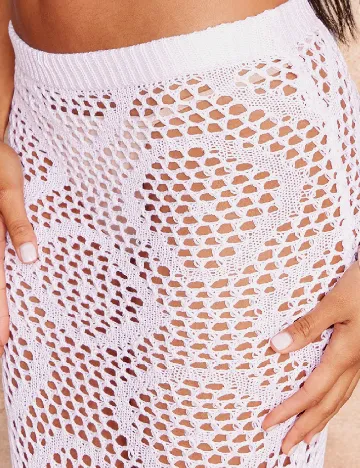 Fusta de plaja PRETTYLITTLETHING, roz pal
