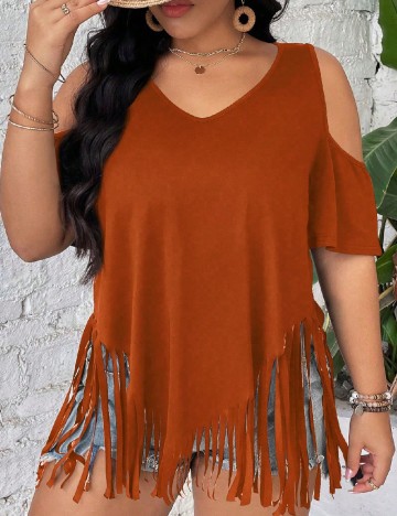 Bluza SHEIN CURVE, maro