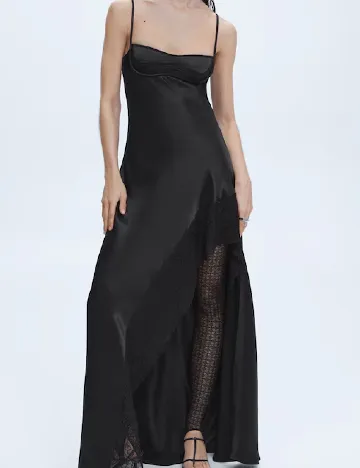 Rochie lunga Mango, negru