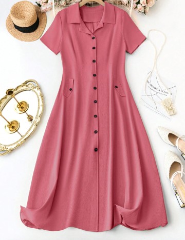 Rochie medie SHEIN, roz
