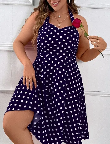 Rochie medie SHEIN CURVE, bleumarin