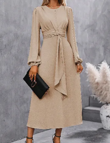 Rochie lunga SHEIN, crem Crem