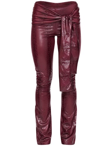 Pantaloni PRETTYLITTLETHING, visiniu