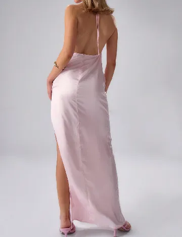 Rochie lunga Musera, roz pal Roz