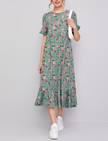 Rochie medie SHEIN, verde