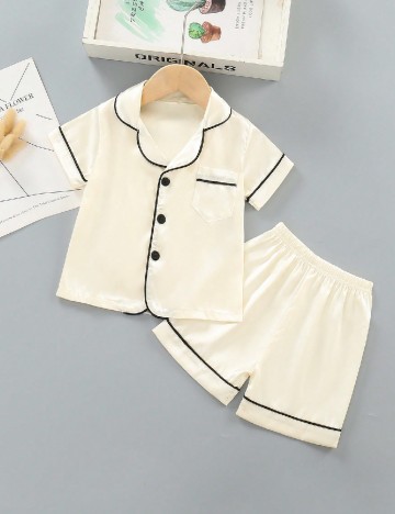 Pijama Shein Kids, ecru