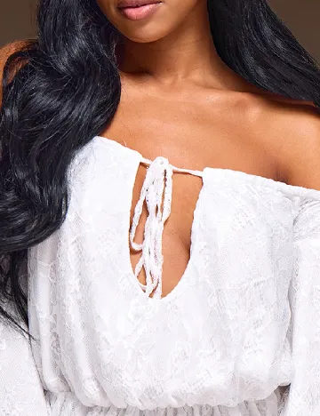 Rochie scurta PRETTYLITTLETHING, alb