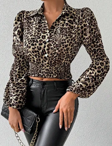 Top SHEIN, animal print Animal print