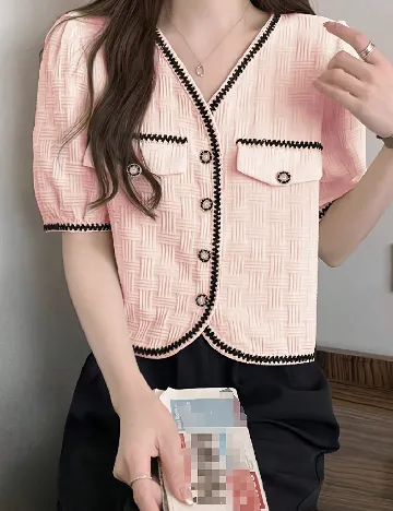 Cardigan SHEIN, roz Roz