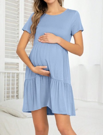 Rochie scurta SHEIN Maternity, albastru