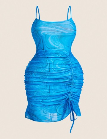 Rochie scurta SHEIN CURVE, albastru