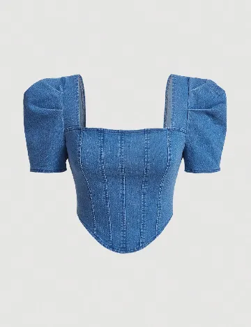 Top SHEIN, albastru Albastru