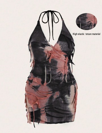 Rochie scurta SHEIN CURVE, mix culori