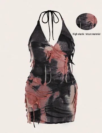 Rochie scurta SHEIN CURVE, mix culori