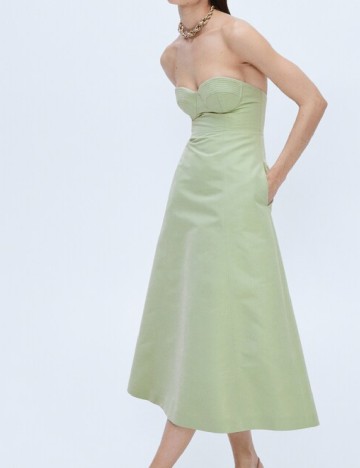 Rochie medie Mango, verde