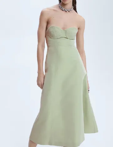 Rochie medie Mango, verde