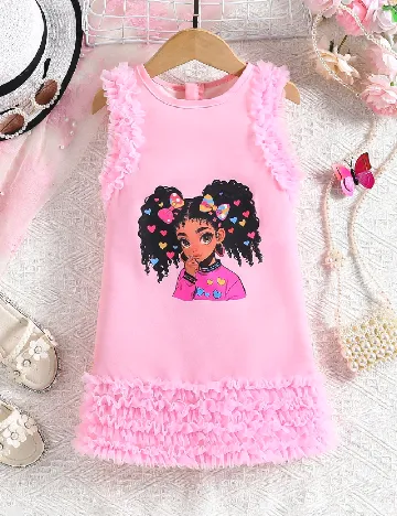 Rochie Shein Kids, roz Roz