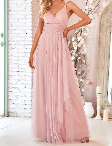Rochie lunga Ever-Pretty, roz Roz