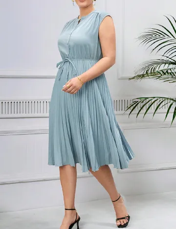 Rochie medie SHEIN CURVE, albastru