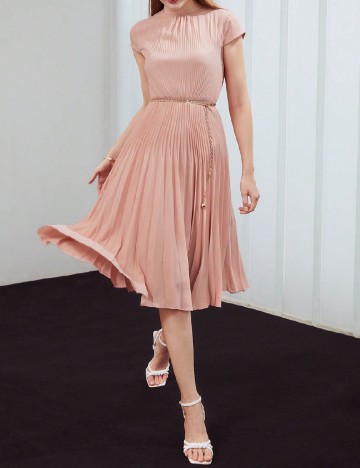 Rochie medie MOTF, roz