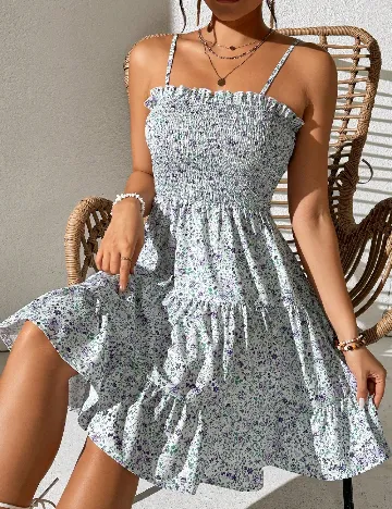 Rochie scurta SHEIN, floral print